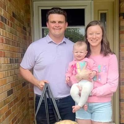 Rob and Sam Clark with their dauther
