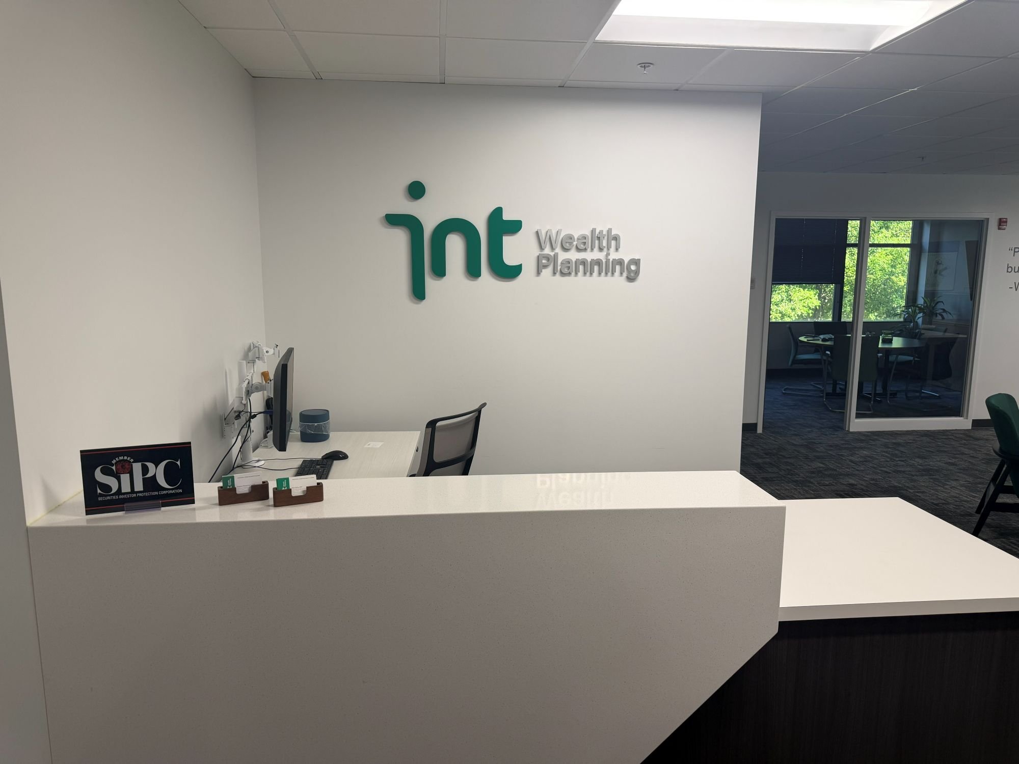 Interior view of the INT Wealth Planning office