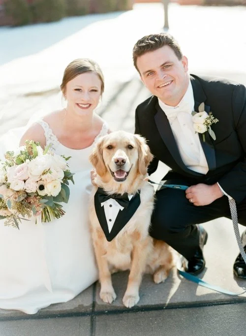 Rob and his wife Sam on their wedding day