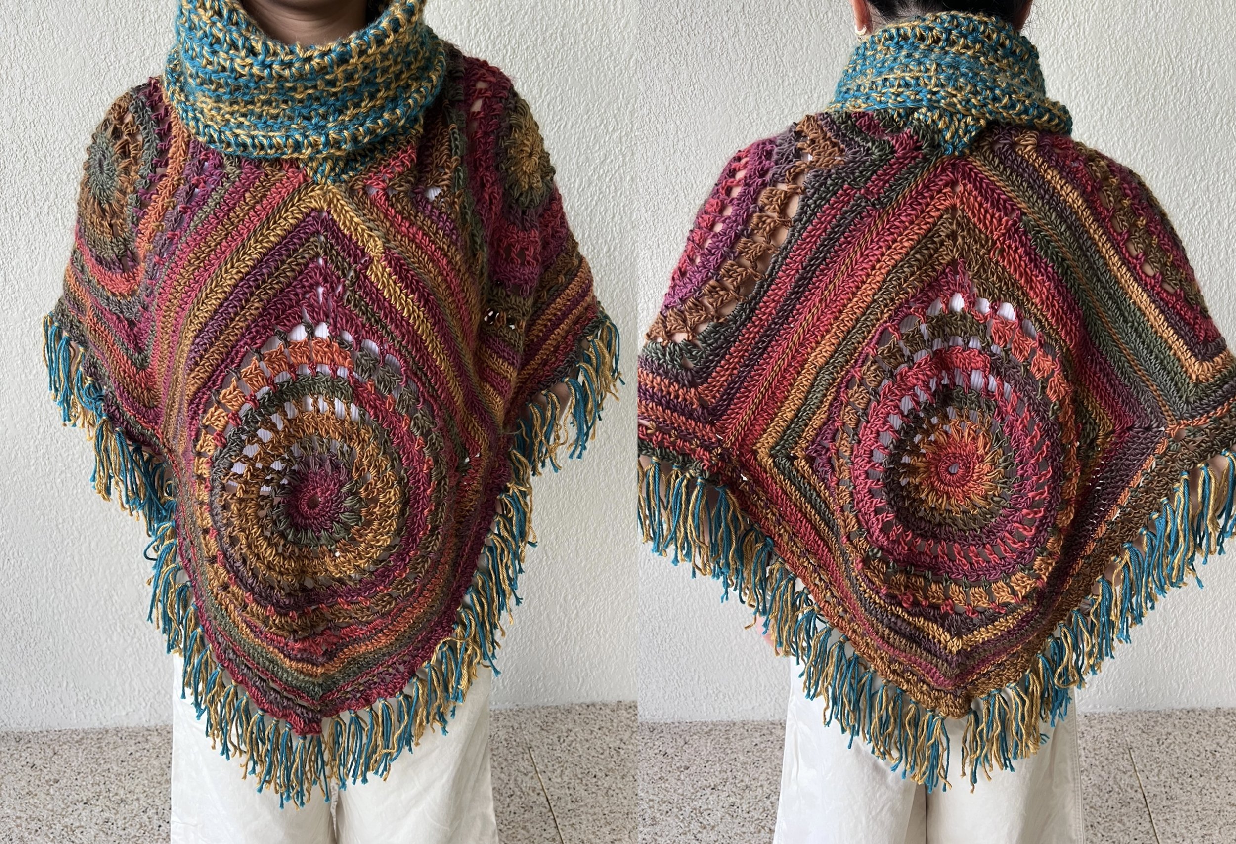 Crochet poncho