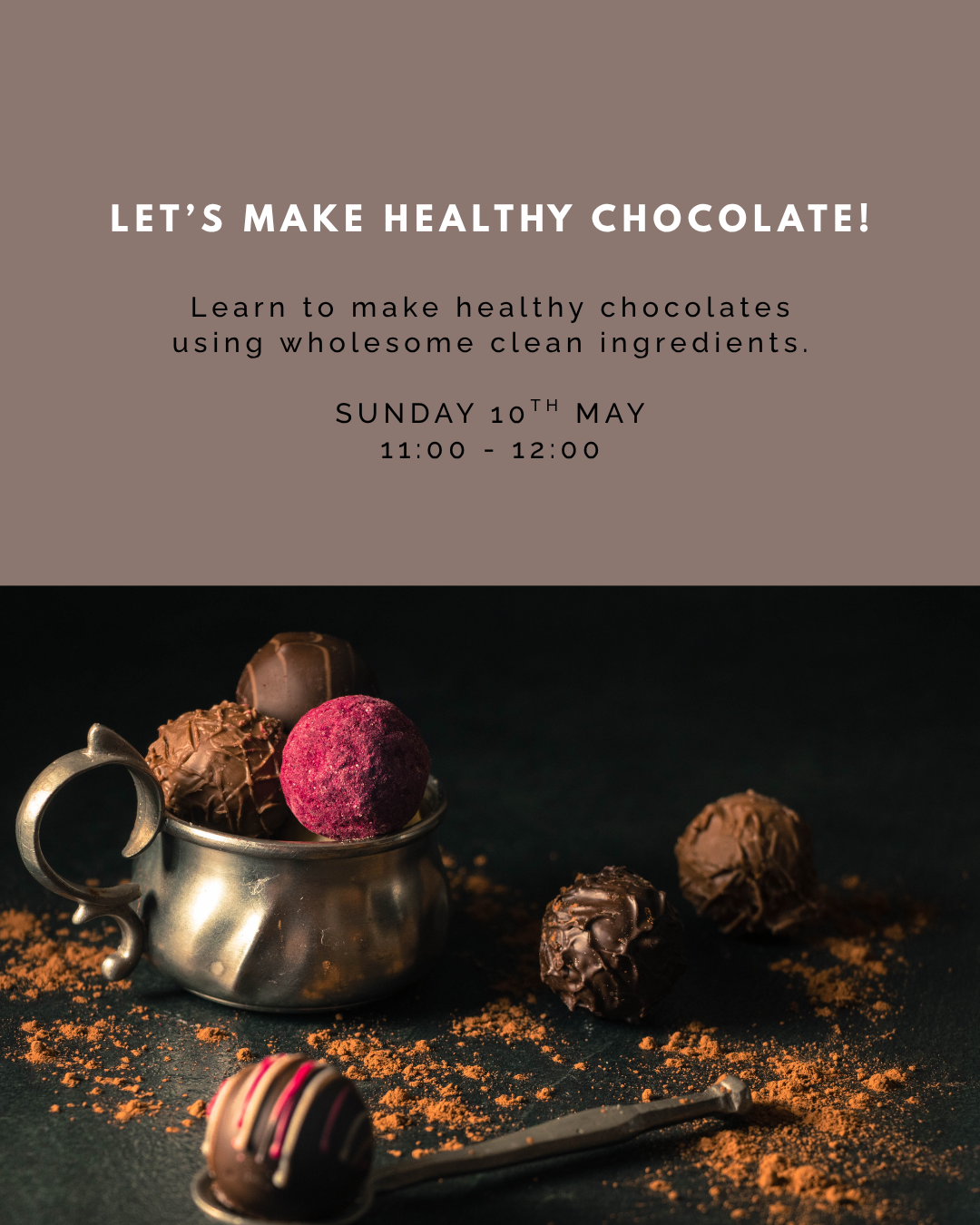Let's make healthy chocolate