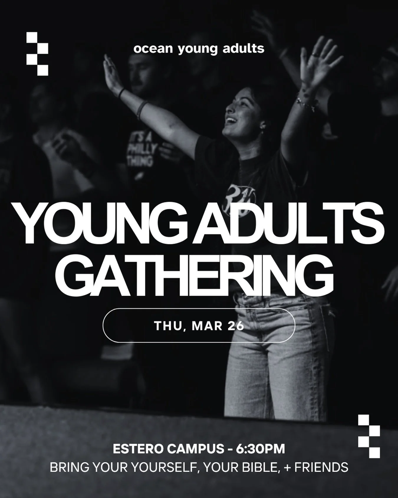 TWO DAYS AWAY! 

Join us this Thursday for a powerful night of fellowship, worship, and prayer. Come connect, be encouraged, and grow together in community.

We&rsquo;d love to see you there 🤍

📍 ESTERO &mdash; 22100 S Tamiami Trail
🗓 THU MAR 26 &