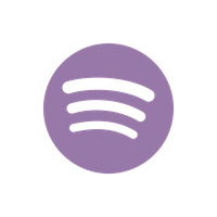 Purple Spotify logo icon