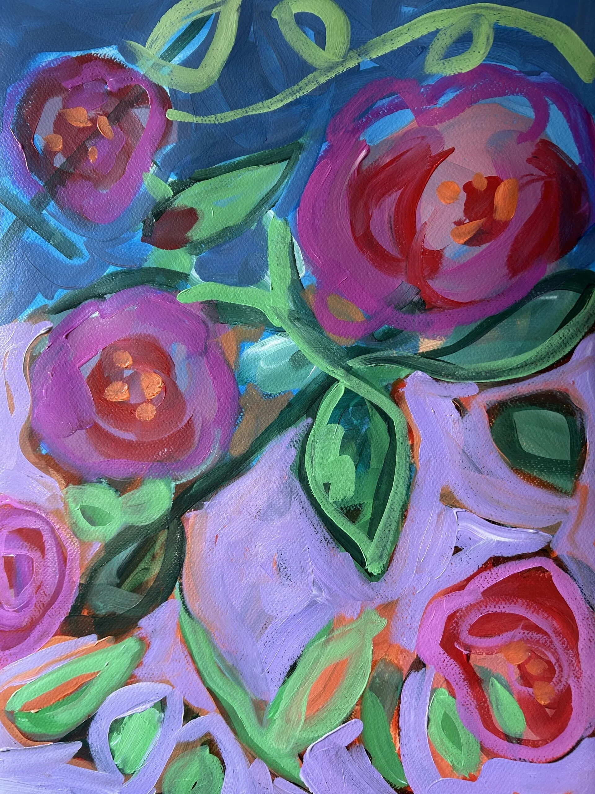 Barb Armstrong, Peony Outbreak, Acrylic, 18″X24″ framed, $500.jpeg