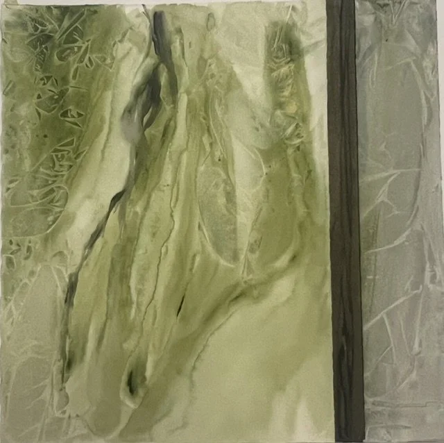 Suzanne Montresor, Rainforest l, MM:collage, 22″x22″, $500.jpeg