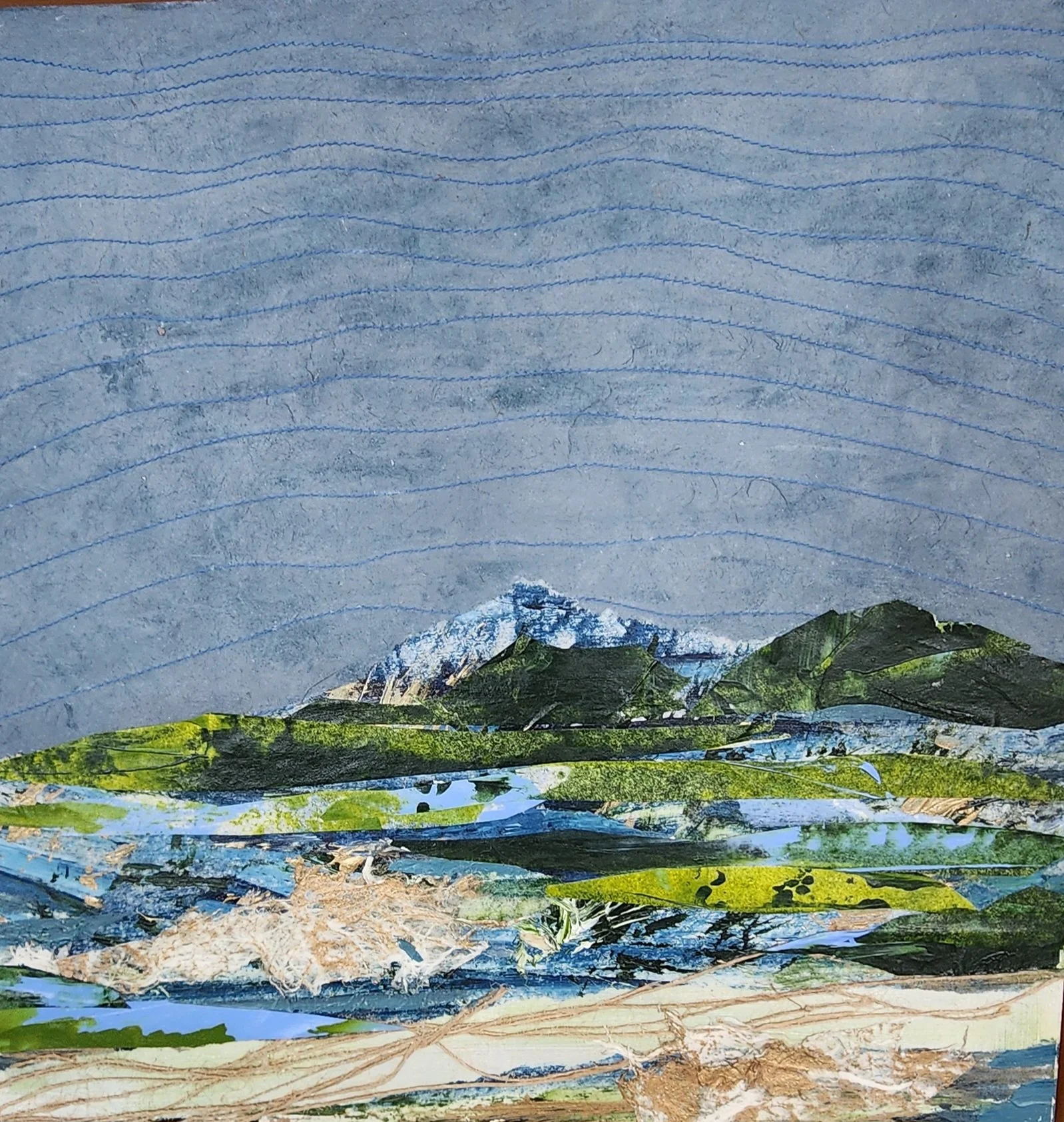 Meg le Comte, Land’s End, Mixed Media, 12″x12″ (framed), $700.jpg