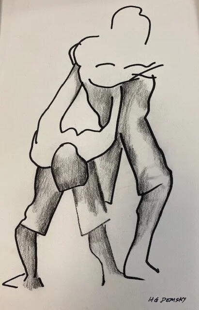 Hilda Demsky, Connected, Ink on paper , 12″x9″, $225.jpeg