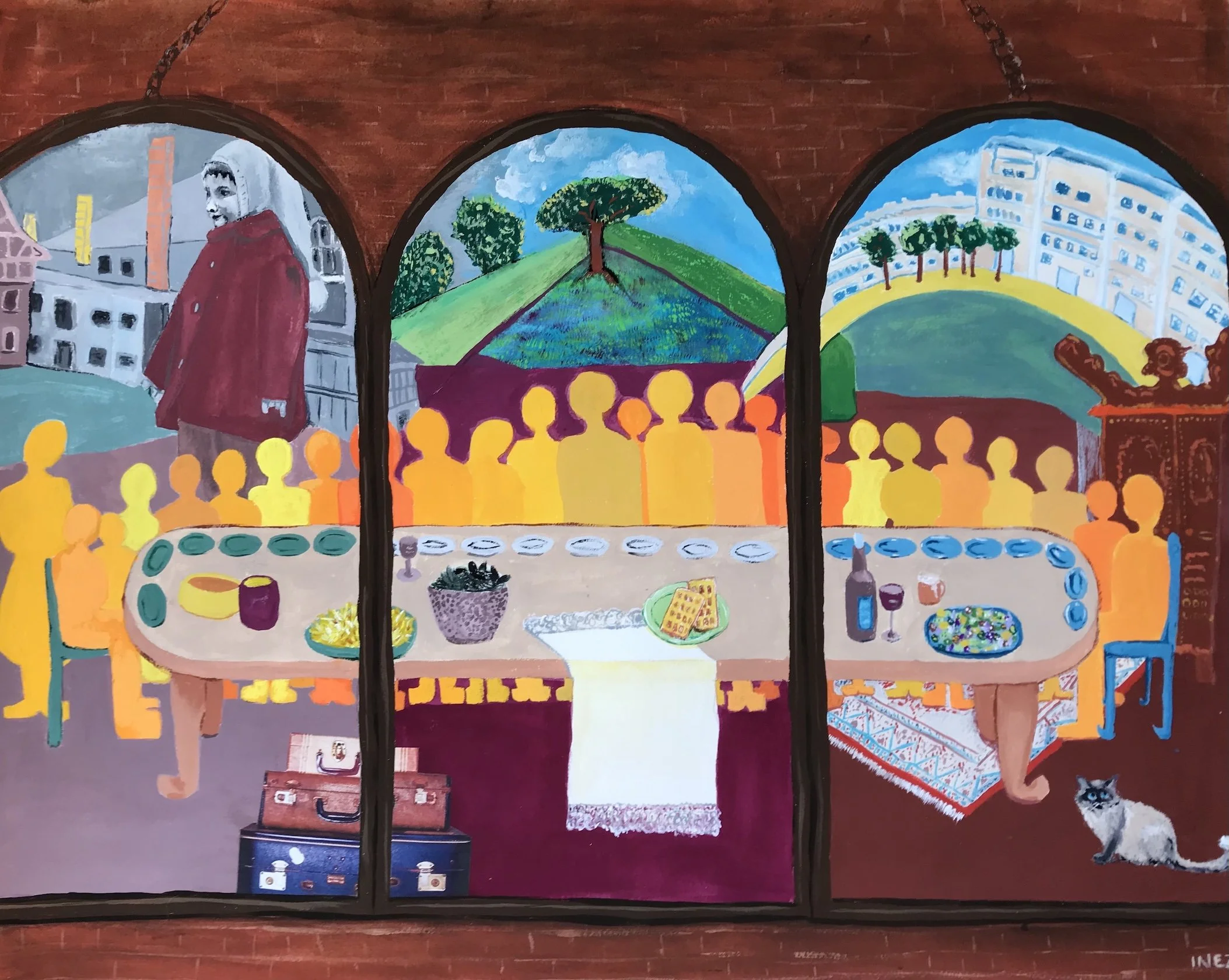 Inez Sieben, Belgium, Gouache, 20″x15″, $450.jpeg