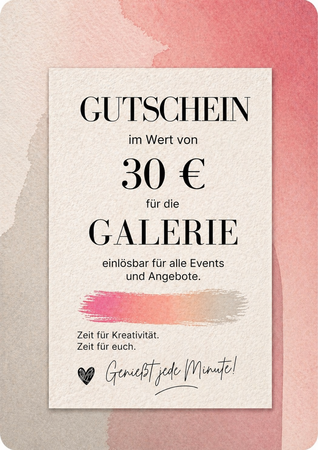 GALERIE Wertgutscheine