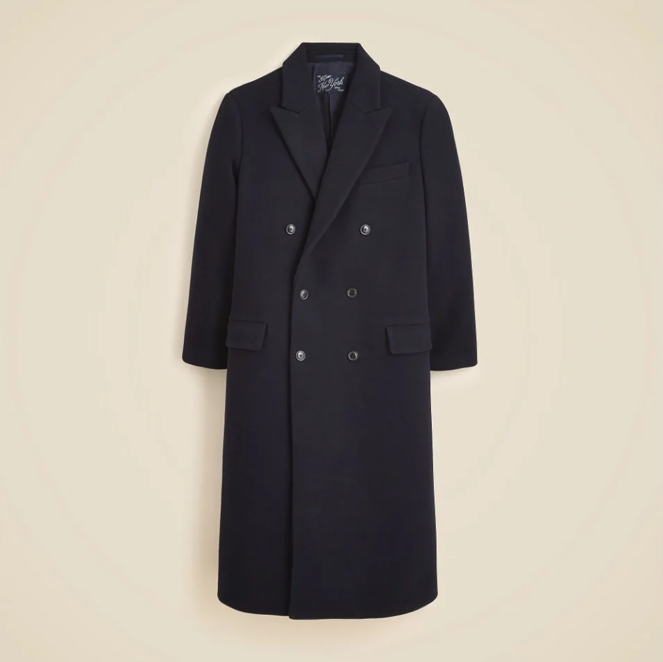 J.Cfrew New York Double-Breaster Overcoat