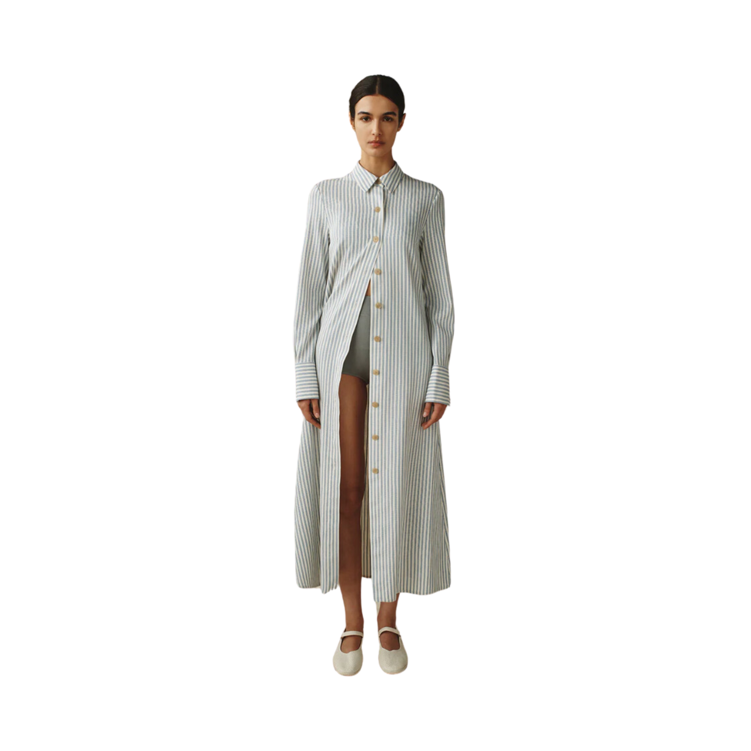 Button-Front Shirtdress