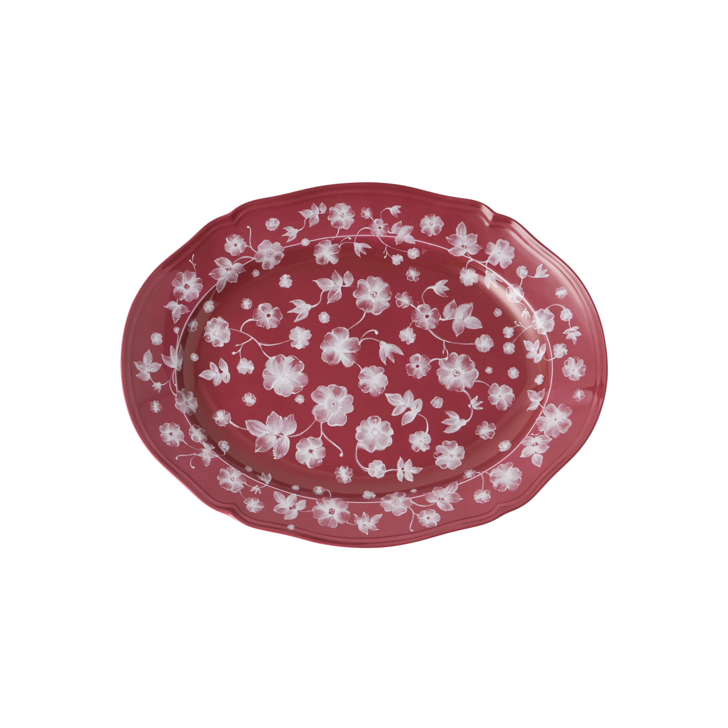 Floral Serving Plate