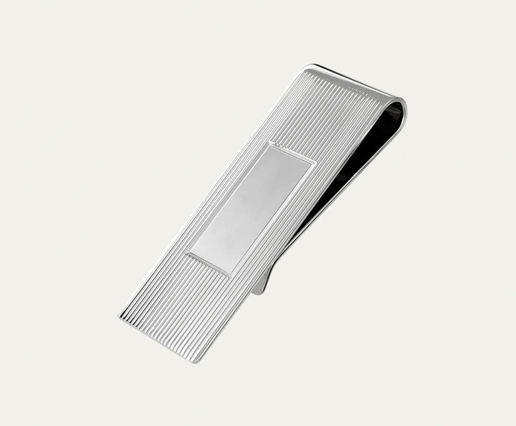 Textured Sterling Silver Money Clip
