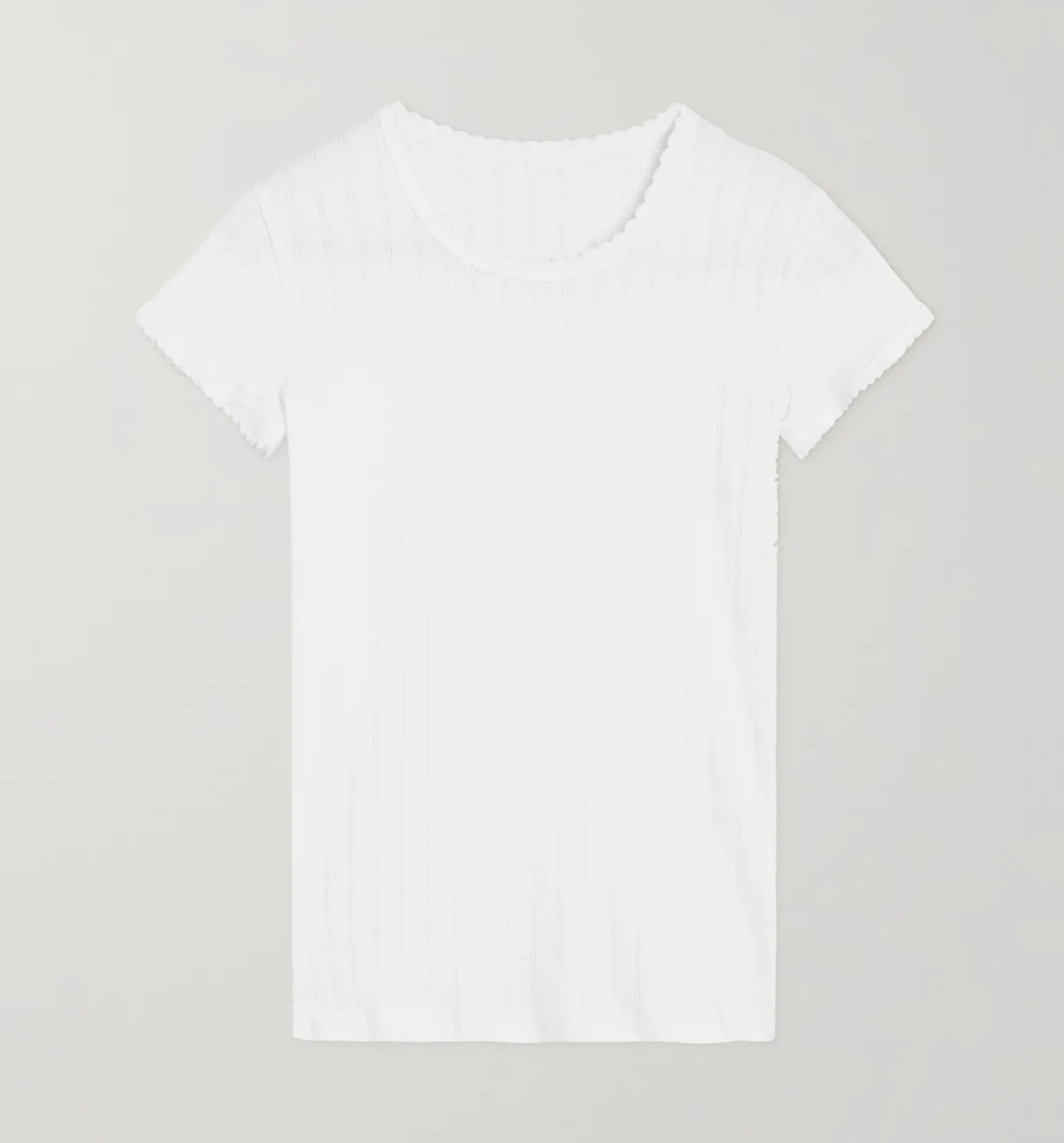 Leset Pointelle-Knit Cotton-Jersey T-Shirt