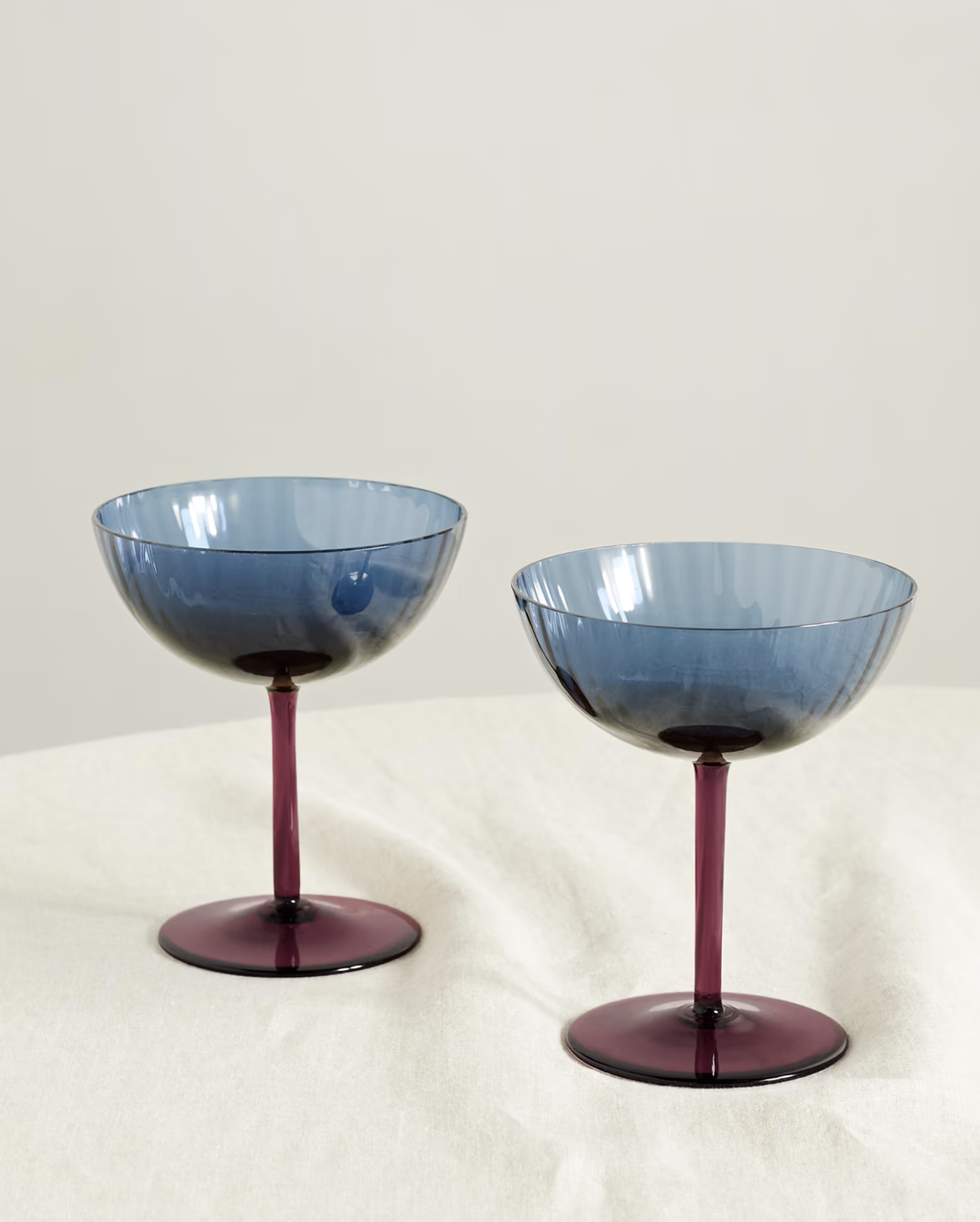 La Double J Murano Glass Champagne Coupes