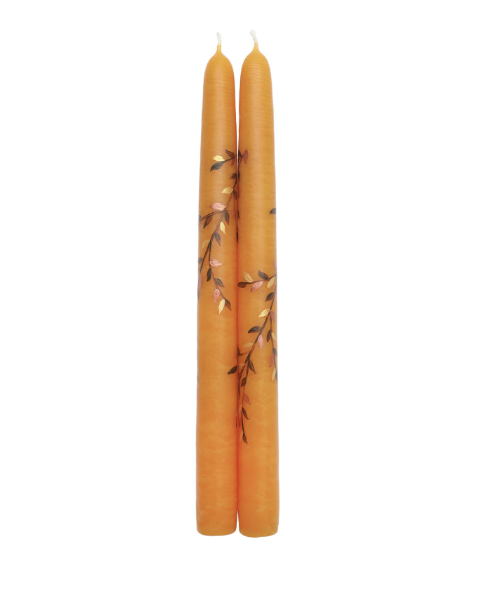 MJ Tablescapes Handpainted Taper Candles