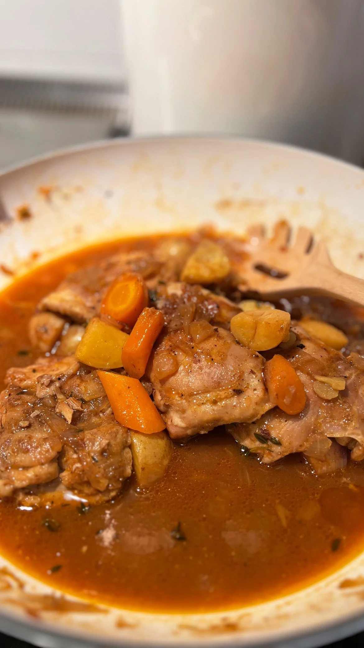 Braised Chicken Thighs with Root Vegetables