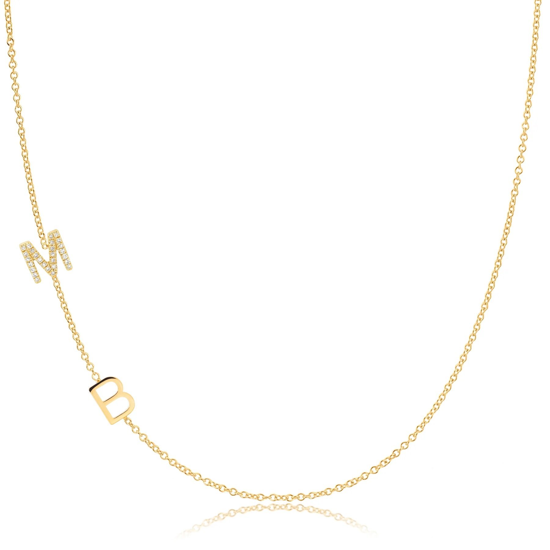 Custom Two Letter Necklace