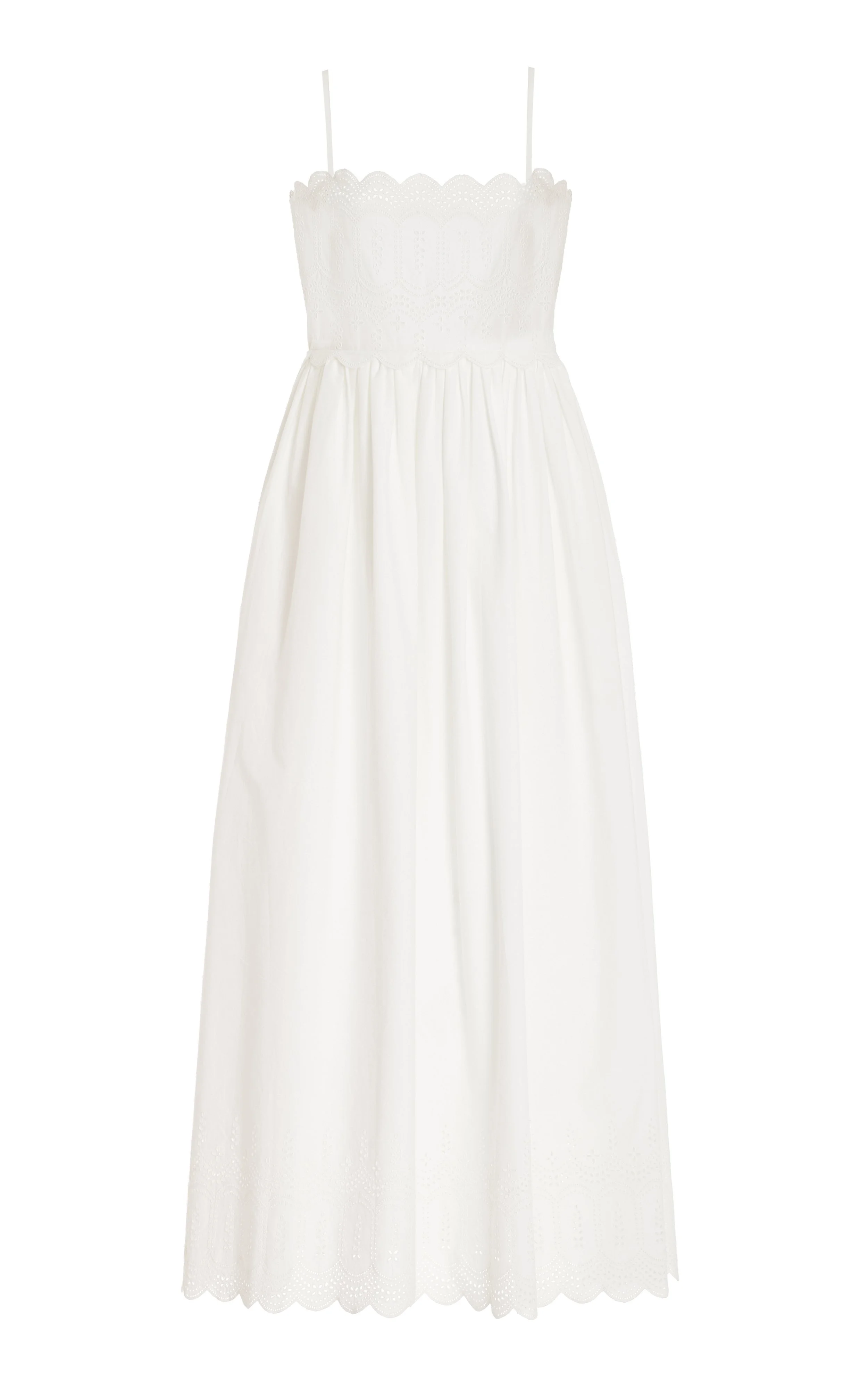 Maisie Embroidered Cotton Maxi Dress