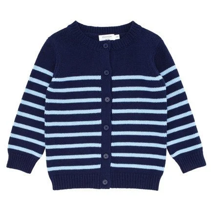 minnow unisex stripe knit cardigan