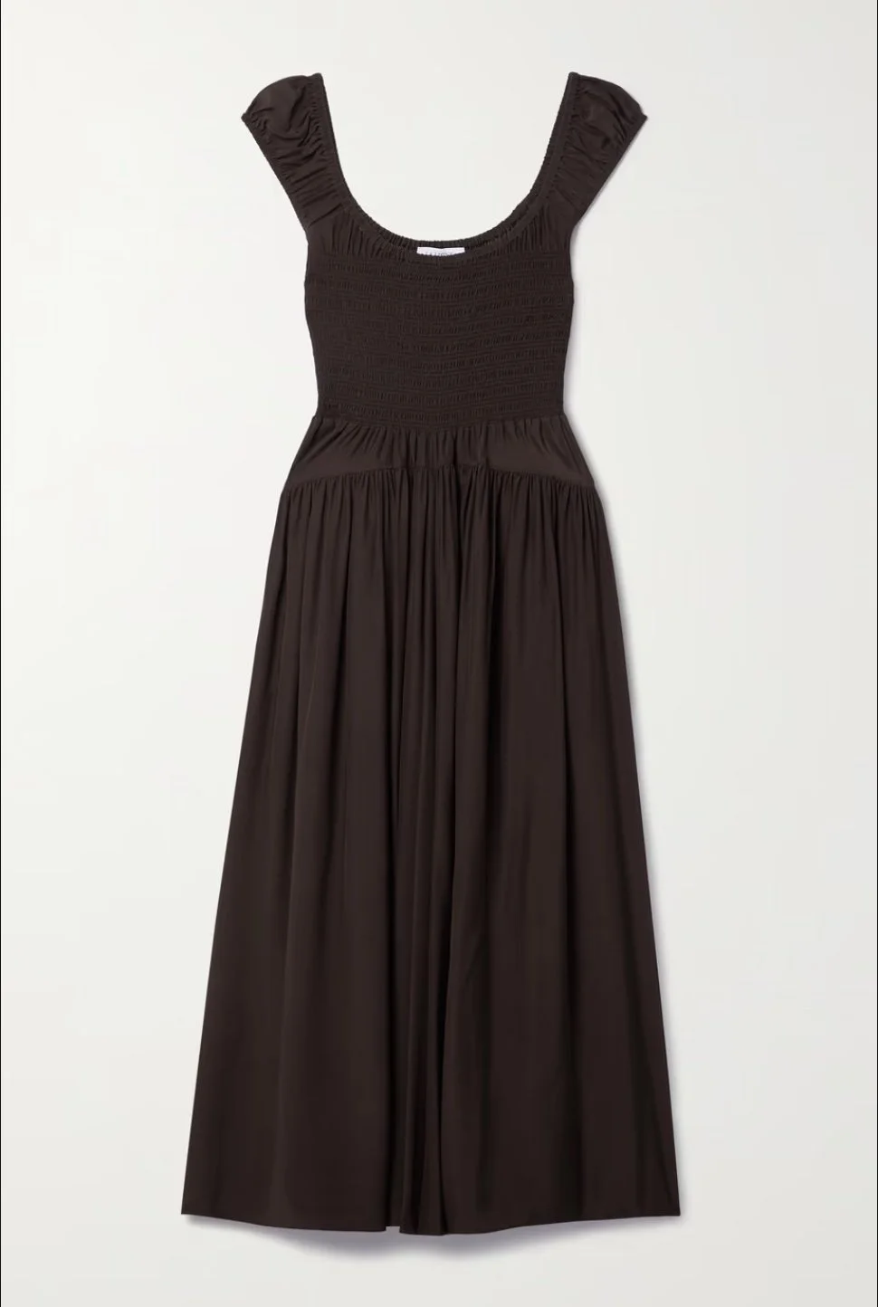 La Ligne Vivian Silk Midi Dress