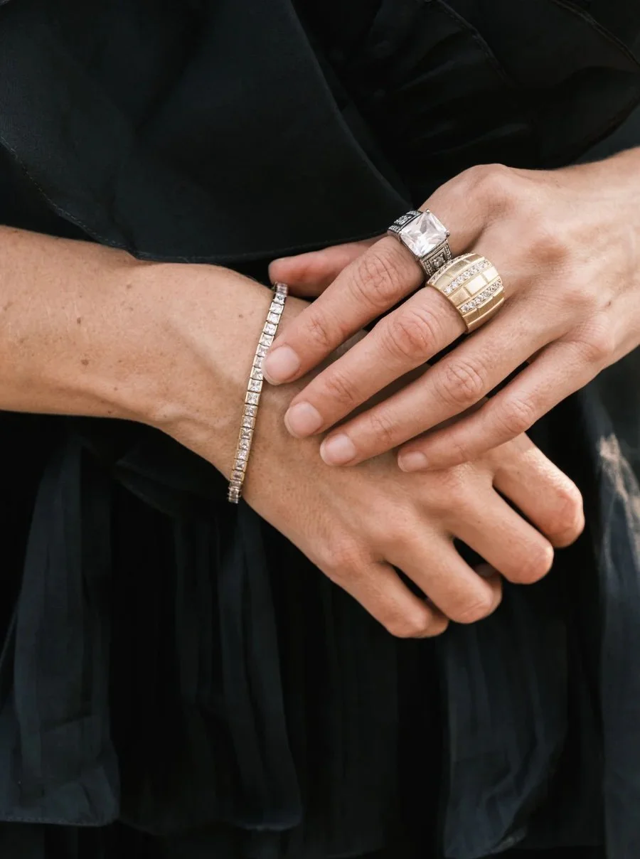 Dorsey White Sapphire Silver Tennis Bracelet