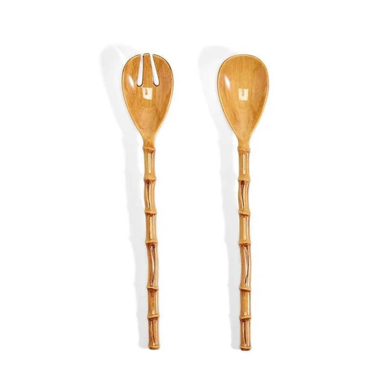 Bamboo Melamine Serving Set
