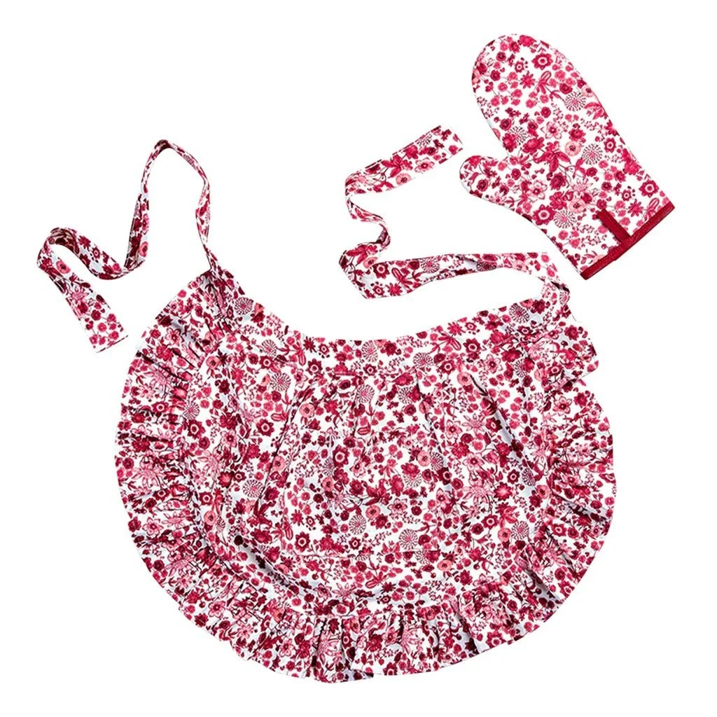 Juliska Field of Flowers Apron + Oven Mitt