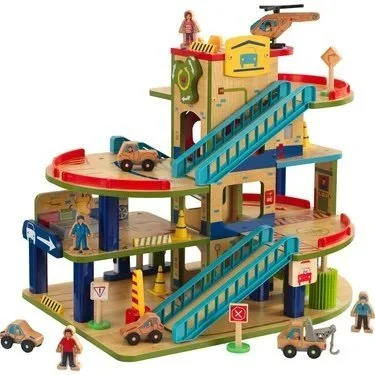 Wash N Go Wooden Car Garage