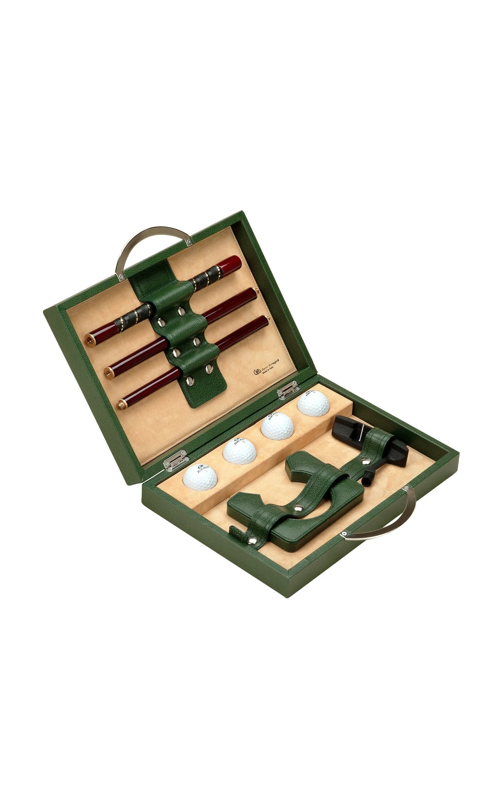 Renzo Romagnoli Leather Golf Travel Set