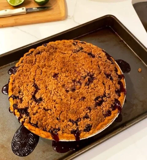 Recipe: Blueberry Crumble Pie