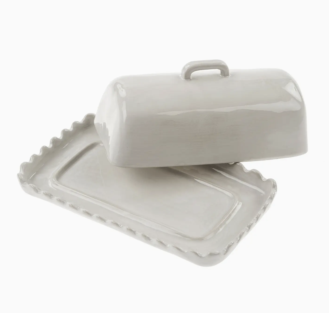 Scalloped Butter Dish
