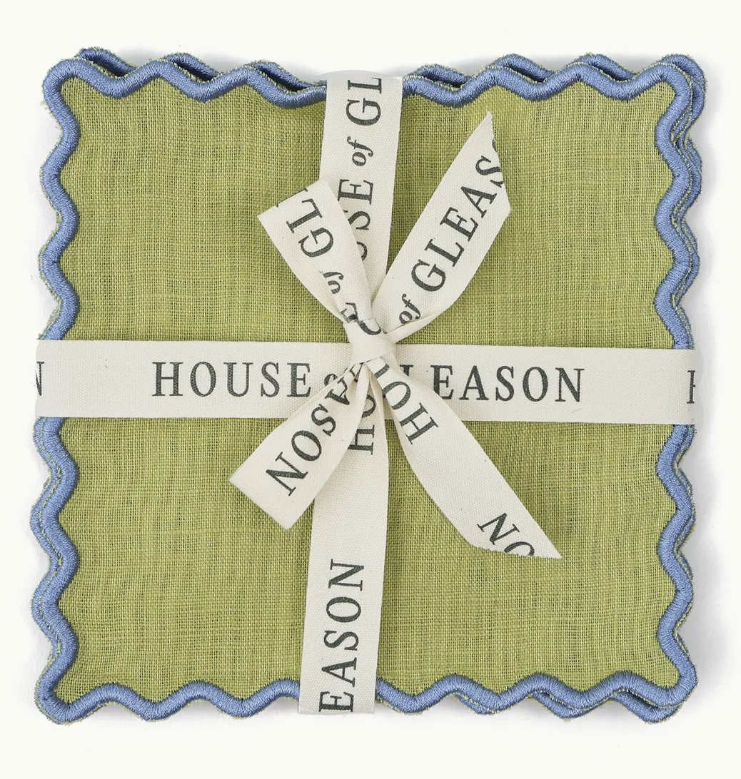 Limerick Linen Square Cocktail Napkins - Set of 4