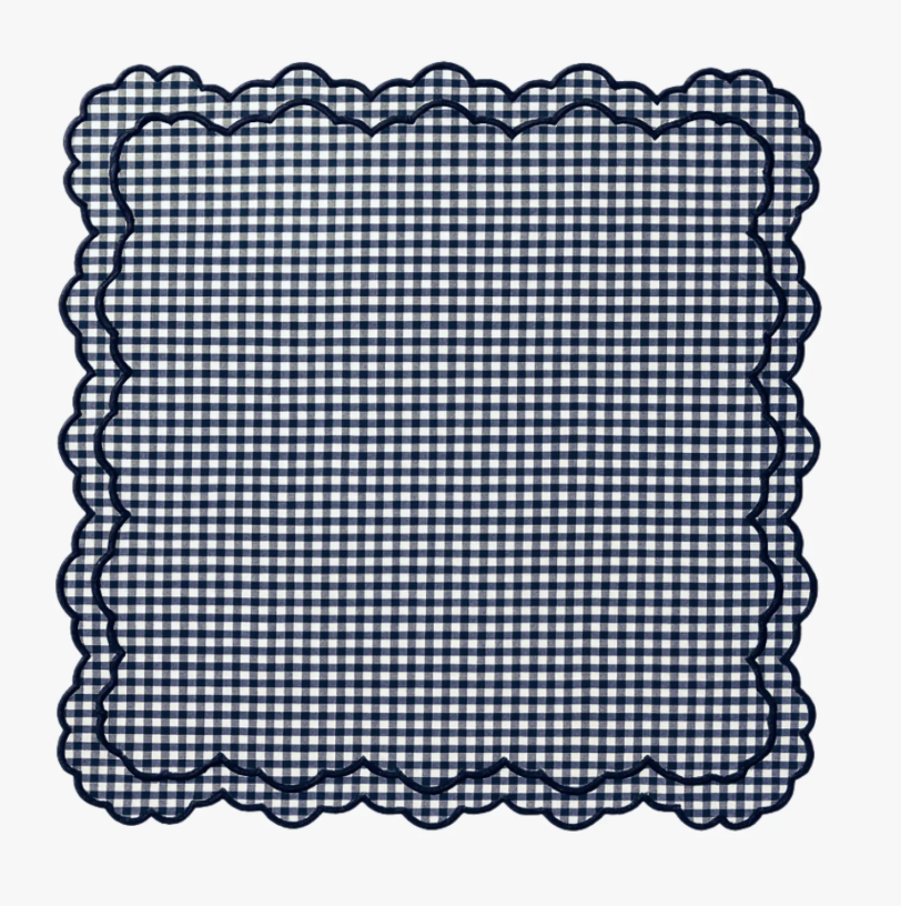 Brooks Napkins - Navy Gingham