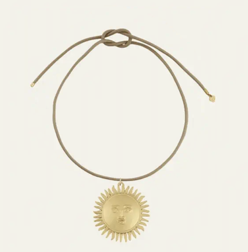 HART Dune Ecru Necklace Cord + Sun Medallion