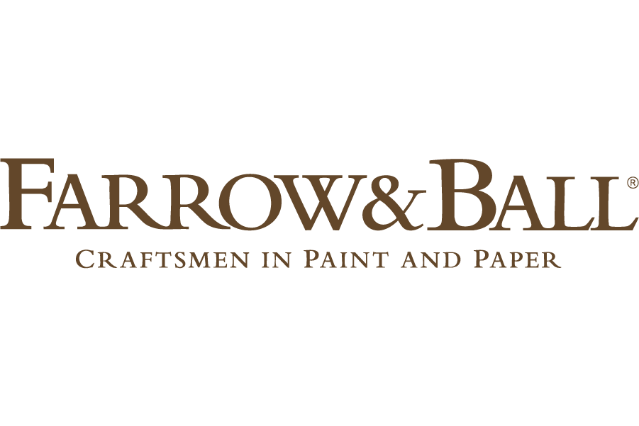 Farrow & Ball logo with the slogan "Craftsmen in Paint and Paper" beneath.