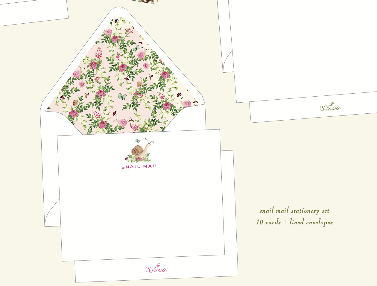 Snail Mail Stationery Set