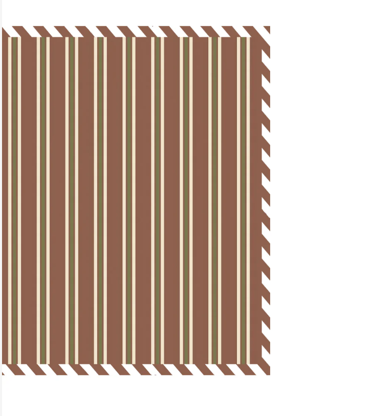 The Isabelle Napkin — Chestnut Stripe