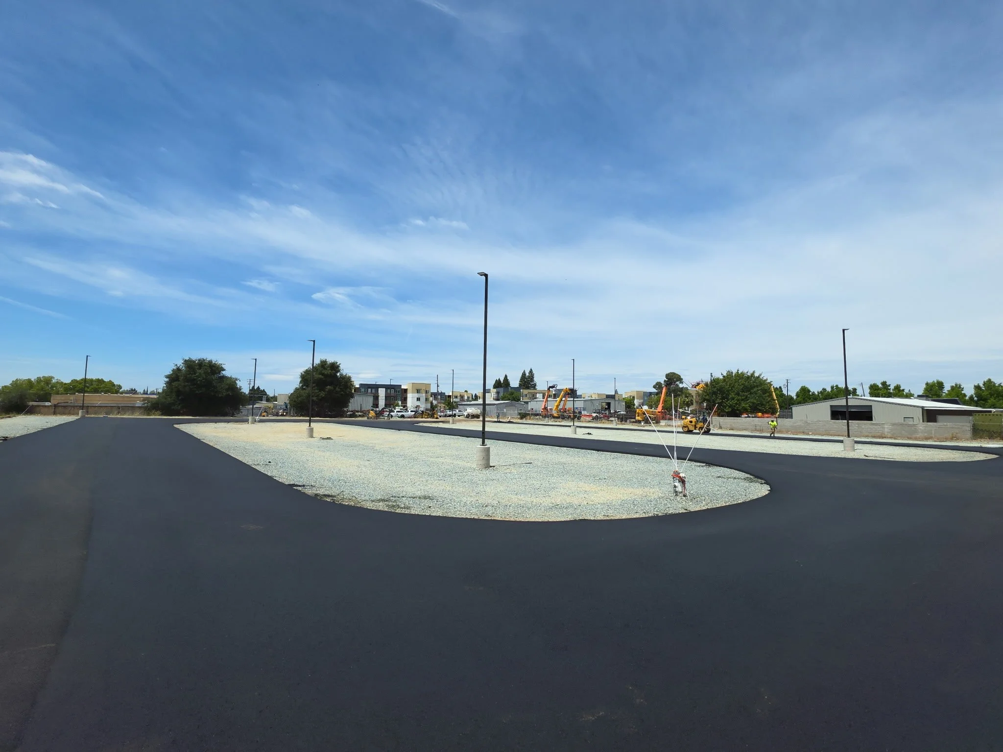 Allstate-Paving-Rancho-Cordova-Bioswale-New-Asphalt-Construction-Grading