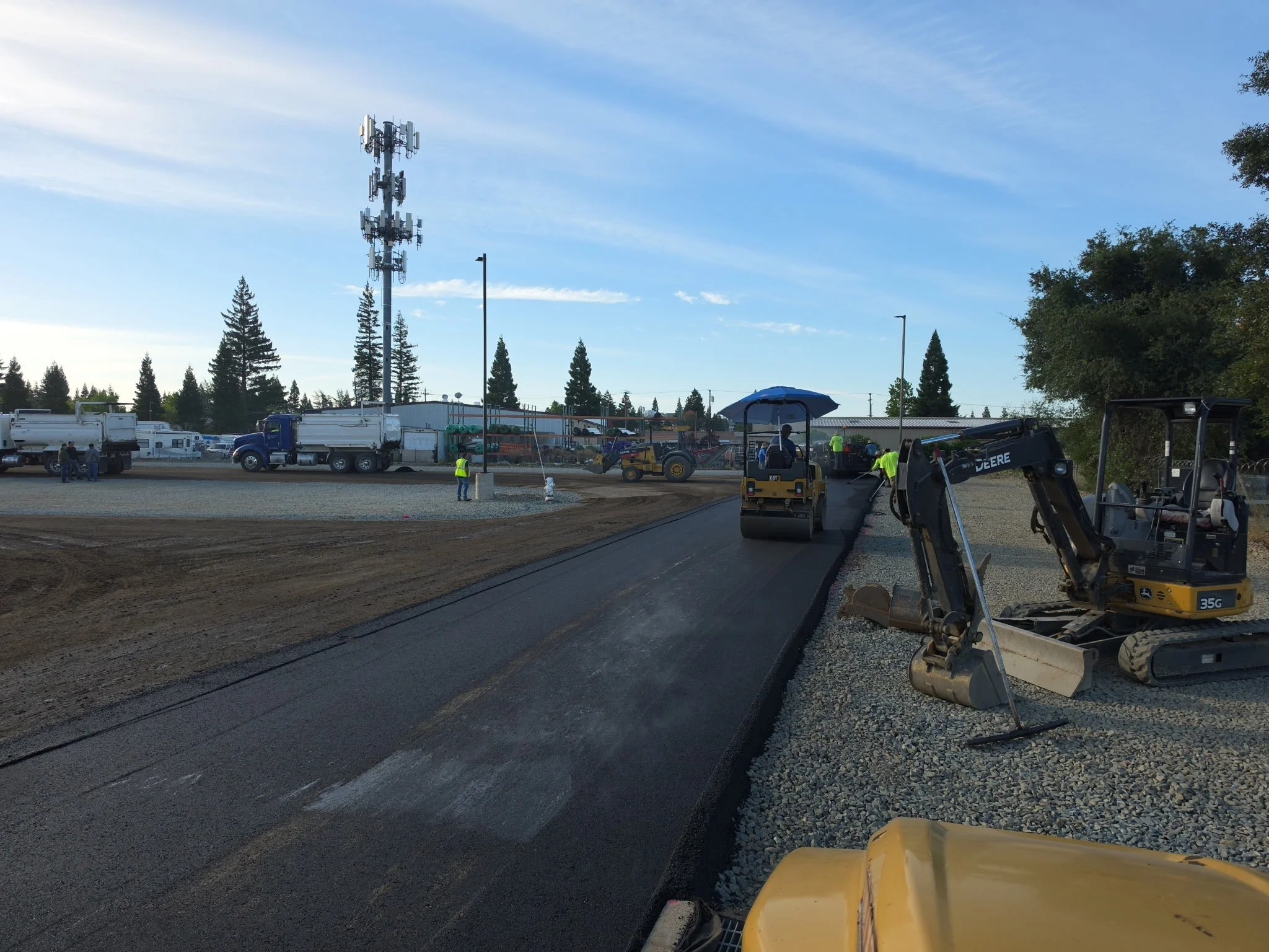 Allstate-Paving-Rancho-Cordova-Bioswale-New-Asphalt-Construction-Grading