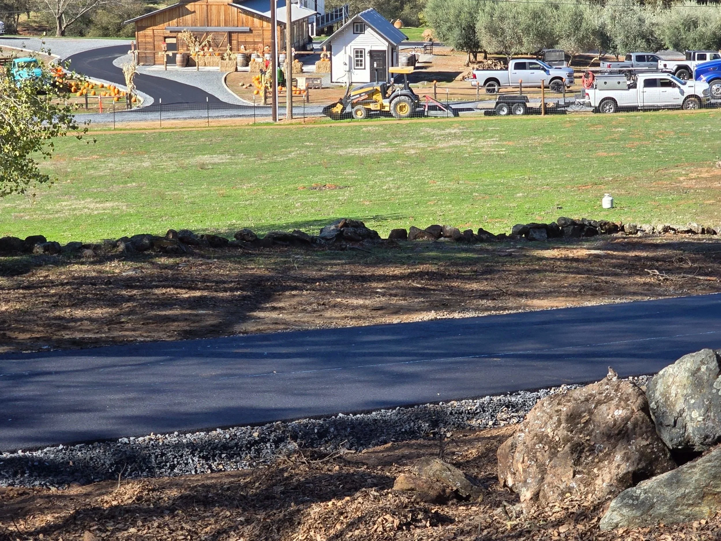 Allstate-Paving-Pilot-Hill-New-Asphalt-Construction-Road-Section-Driveway