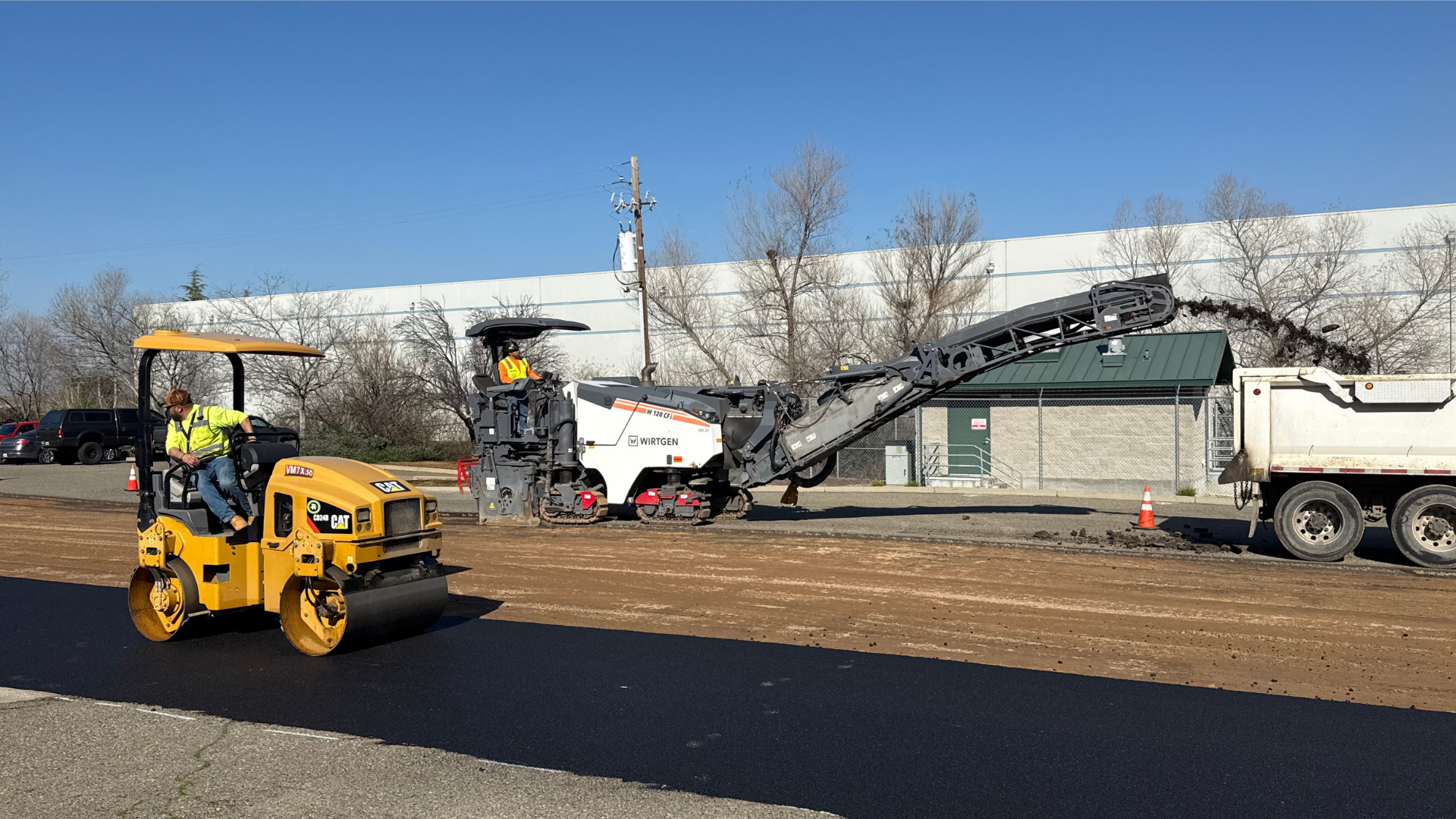 Allstate-Paving-Rocklin-Industrial-Center-Remove-Replace-Asphalt-Paving-Patch-Roller-Ginder