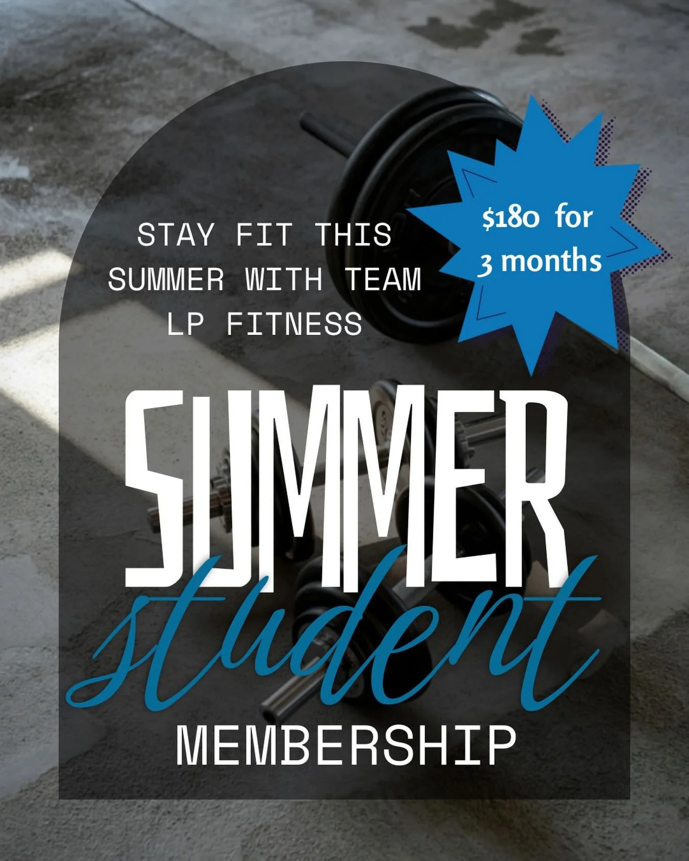 🎓☀️ STUDENT SUMMER SPECIAL ☀️🎓

Stay active all summer for just $180 😱
That includes ALL 3 months:
✅ June
✅ July
✅ August

Don&rsquo;t miss this limited-time student membership deal 💪🏻
DM us to sign up today