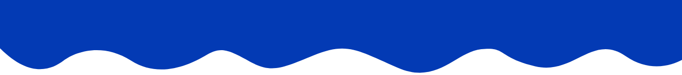 Línea azul con ondas en la parte superior y fondo blanco.