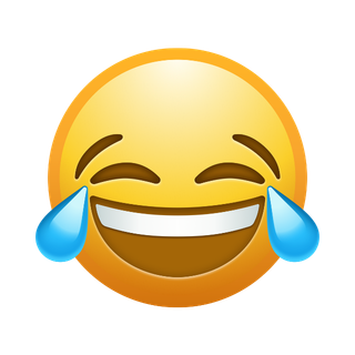 Emoji de cara riendo con lágrimas de alegría.