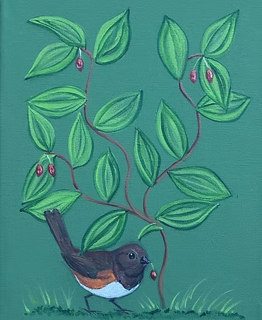 Towhee Under Fairybells