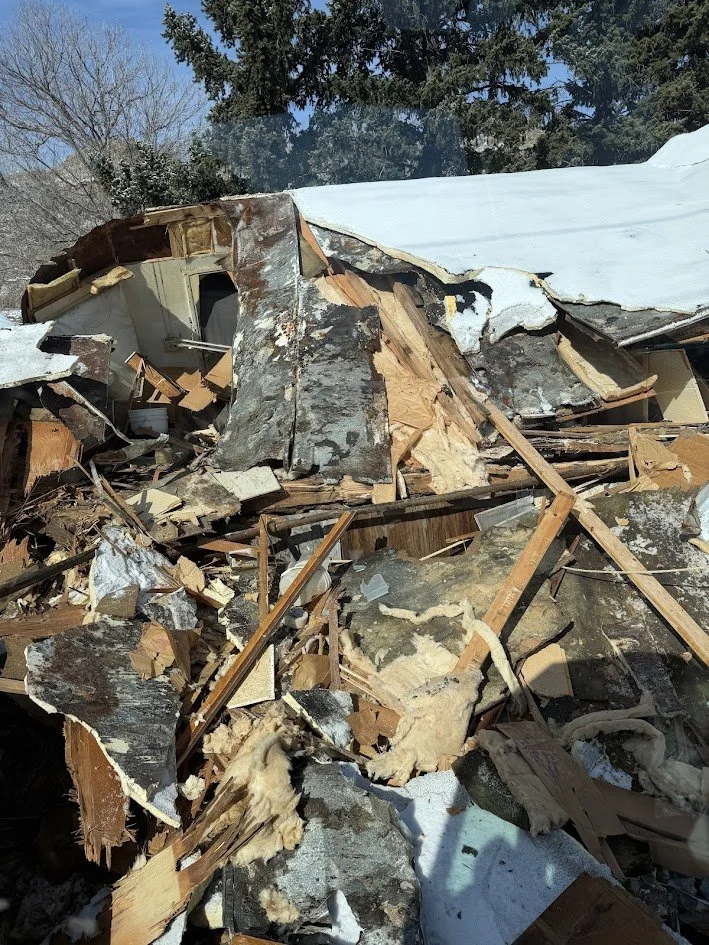Mobile home demolition