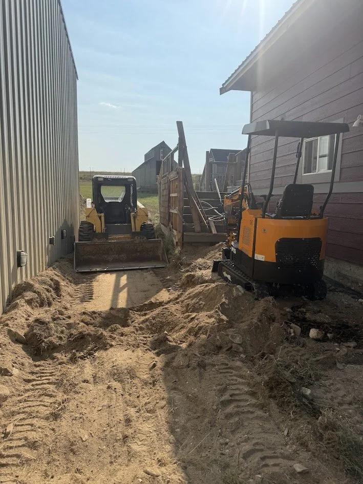 New roads and land scaping