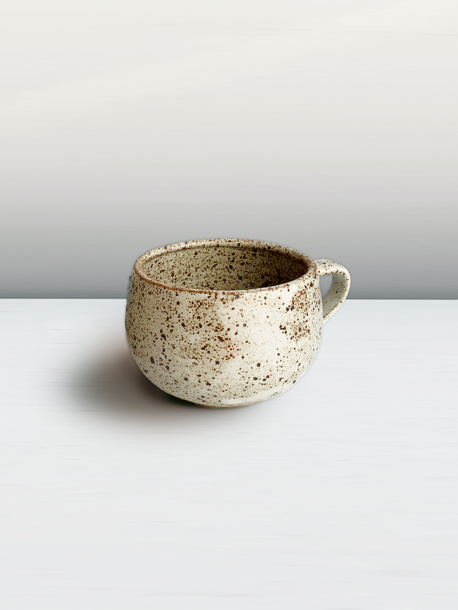 Round Speckled Stoneware Mug