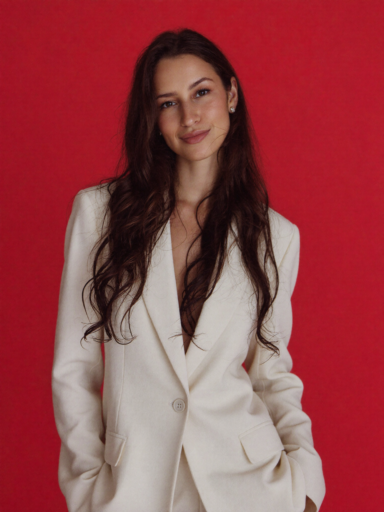 Portrait of Fatima Sakrani, founder of Fatima Sakrani Design, offering nervous system focused design guides, audits, redesign direction, and visual concepts for business spaces.